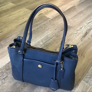 Navy Blue Peyton Coach Purse